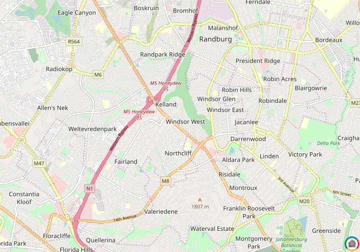 Map location of Randburg